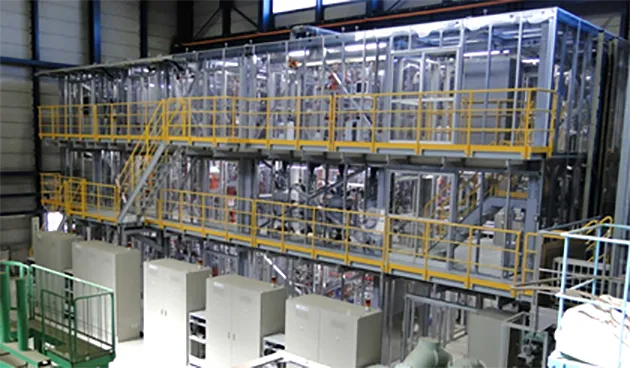 複合型改質器を搭載した水素製造装置の全景のイメージ