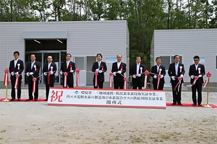 水素混合ガスを家庭用ガス機器の燃料にのイメージ